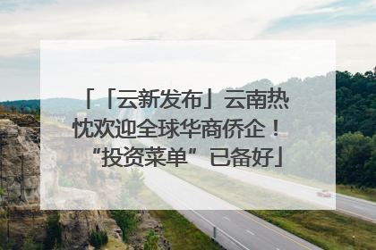 「云新发布」云南热忱欢迎全球华商侨企！“投资菜单”已备好