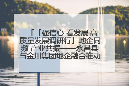 「强信心 看发展·高质量发展调研行」地企同频 产业共振——永昌县与金川集团地企融合推动重大项目建设