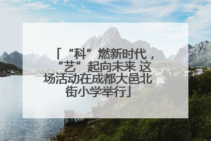 “科”燃新时代，“艺”起向未来 这场活动在成都大邑北街小学举行