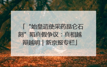 “始皇遣使采药昆仑石刻”陷真假争议：真相越辩越明｜新京报专栏