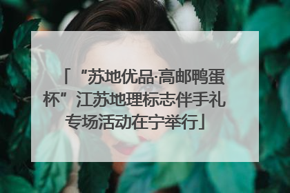 “苏地优品·高邮鸭蛋杯”江苏地理标志伴手礼专场活动在宁举行
