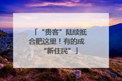 “贵客”陆续抵合肥这里！有的成“新住民”
