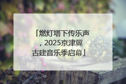 燃灯塔下传乐声，2025京津冀古建音乐季启幕