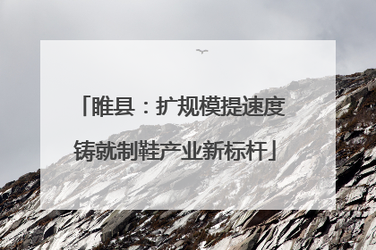 睢县：扩规模提速度 铸就制鞋产业新标杆