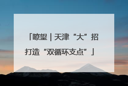 瞭望｜天津“大”招打造“双循环支点”