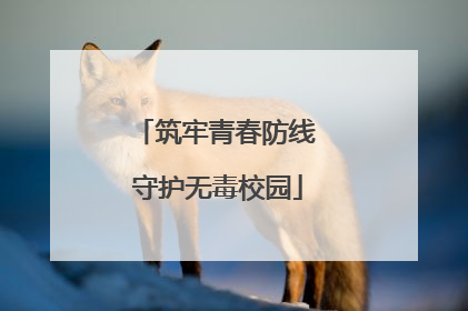 筑牢青春防线 守护无毒校园