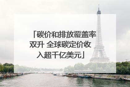碳价和排放覆盖率双升 全球碳定价收入超千亿美元