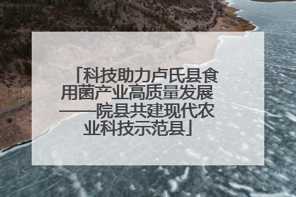 科技助力卢氏县食用菌产业高质量发展——院县共建现代农业科技示范县