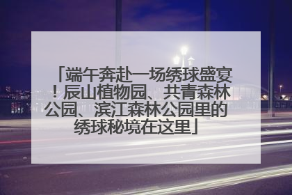 端午奔赴一场绣球盛宴！辰山植物园、共青森林公园、滨江森林公园里的绣球秘境在这里