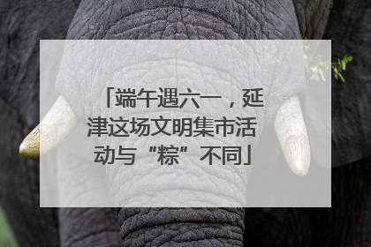 端午遇六一，延津这场文明集市活动与“粽”不同