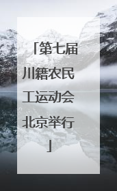 第七届川籍农民工运动会北京举行