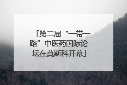 第二届“一带一路”中医药国际论坛在莫斯科开幕