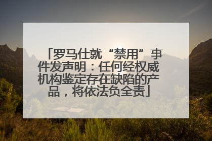罗马仕就“禁用”事件发声明：任何经权威机构鉴定存在缺陷的产品，将依法负全责