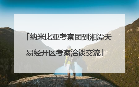 纳米比亚考察团到湘潭天易经开区考察洽谈交流