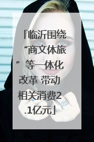 临沂围绕“商文体旅”等一体化改革 带动相关消费2.1亿元