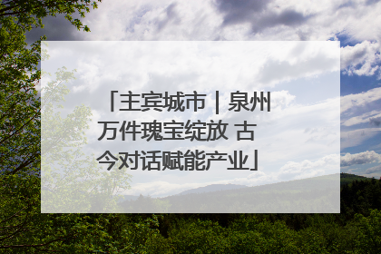 主宾城市｜泉州万件瑰宝绽放 古今对话赋能产业