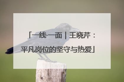 一线·一面｜王晓芹：平凡岗位的坚守与热爱