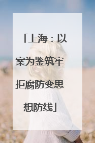 上海：以案为鉴筑牢拒腐防变思想防线