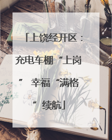 上饶经开区：充电车棚“上岗” 幸福“满格”续航