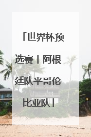 世界杯预选赛丨阿根廷队平哥伦比亚队