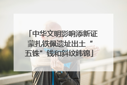 中华文明影响添新证 蒙扎铁佩遗址出土“五铢”钱和斜纹纬锦