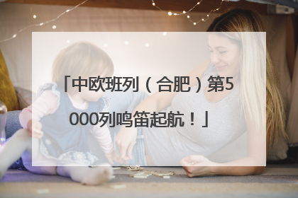 中欧班列（合肥）第5000列鸣笛起航！
