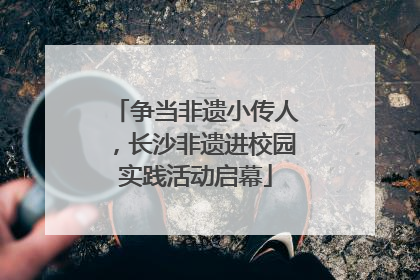 争当非遗小传人，长沙非遗进校园实践活动启幕