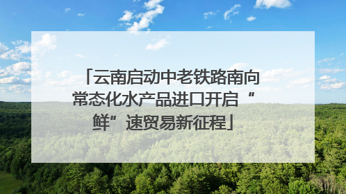 云南启动中老铁路南向常态化水产品进口开启“鲜”速贸易新征程