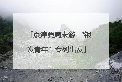 京津冀周末游 “银发青年”专列出发
