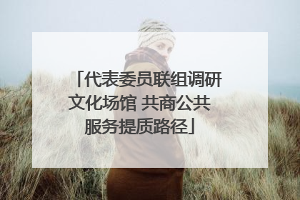 代表委员联组调研文化场馆 共商公共服务提质路径