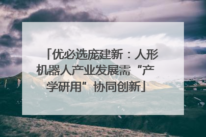 优必选庞建新：人形机器人产业发展需“产学研用”协同创新