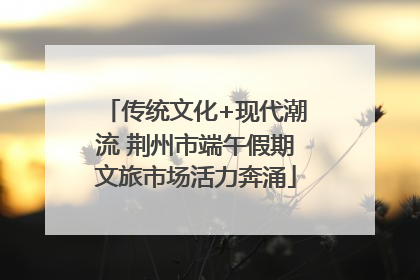 传统文化+现代潮流 荆州市端午假期文旅市场活力奔涌