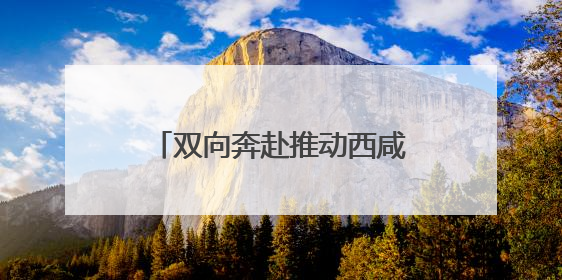 双向奔赴推动西咸一体化深度融合