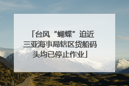 台风“蝴蝶”迫近 三亚海事局辖区货船码头均已停止作业