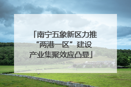南宁五象新区力推“两港一区”建设 产业集聚效应凸显