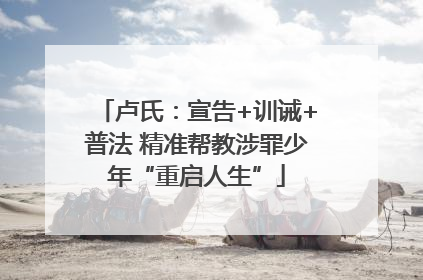 卢氏：宣告+训诫+普法 精准帮教涉罪少年“重启人生”