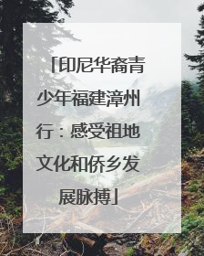 印尼华裔青少年福建漳州行：感受祖地文化和侨乡发展脉搏