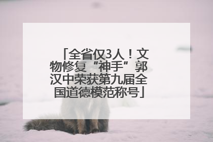 全省仅3人！文物修复“神手”郭汉中荣获第九届全国道德模范称号