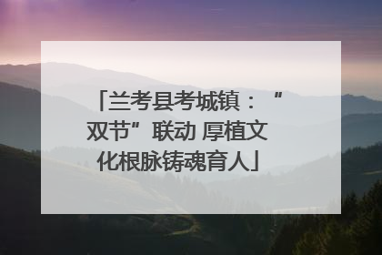 兰考县考城镇：“双节”联动 厚植文化根脉铸魂育人