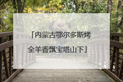 内蒙古鄂尔多斯烤全羊香飘宝塔山下