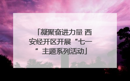 凝聚奋进力量 西安经开区开展“七一”主题系列活动