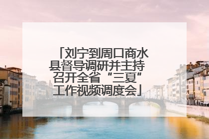 刘宁到周口商水县督导调研并主持召开全省“三夏”工作视频调度会