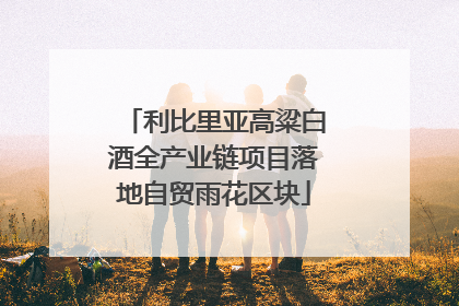 利比里亚高粱白酒全产业链项目落地自贸雨花区块