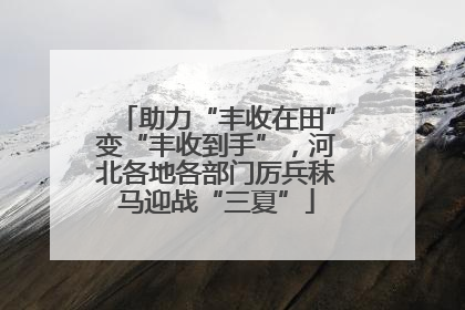 助力“丰收在田”变“丰收到手”，河北各地各部门厉兵秣马迎战“三夏”