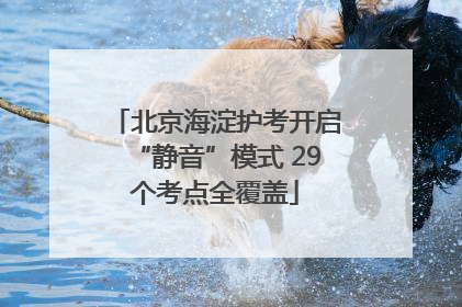 北京海淀护考开启“静音”模式 29个考点全覆盖