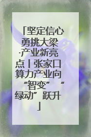 坚定信心 勇挑大梁·产业新亮点丨张家口算力产业向“智变”“绿动”跃升