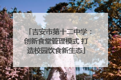 吉安市第十二中学：创新食堂管理模式 打造校园饮食新生态