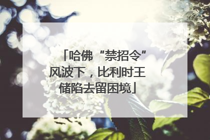 哈佛“禁招令”风波下，比利时王储陷去留困境