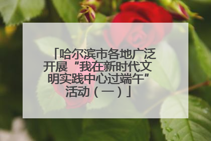 哈尔滨市各地广泛开展“我在新时代文明实践中心过端午”活动（一）