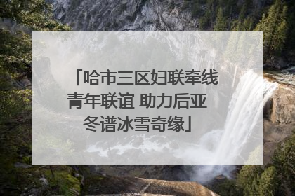 哈市三区妇联牵线青年联谊 助力后亚冬谱冰雪奇缘